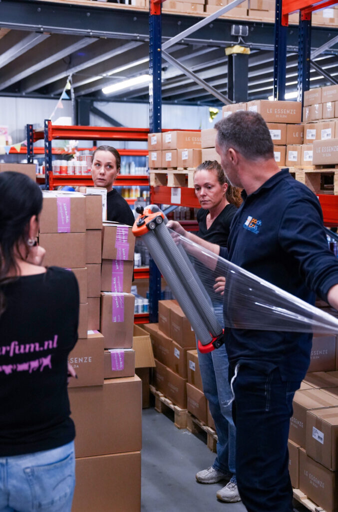 Pallets inwikkelen